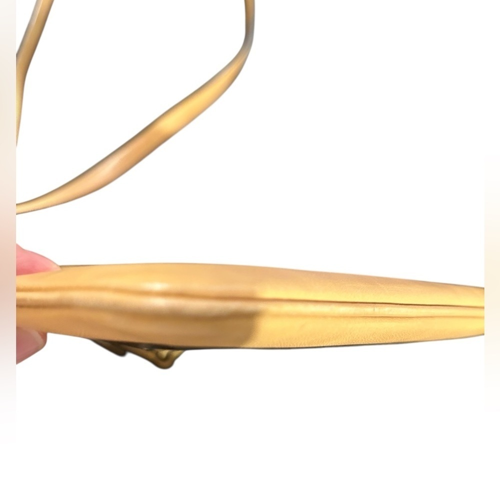 COACH Legacy Swingpack Brass Sand Leather Zip Top Front Zip Pocket EC - Picture 3 of 7